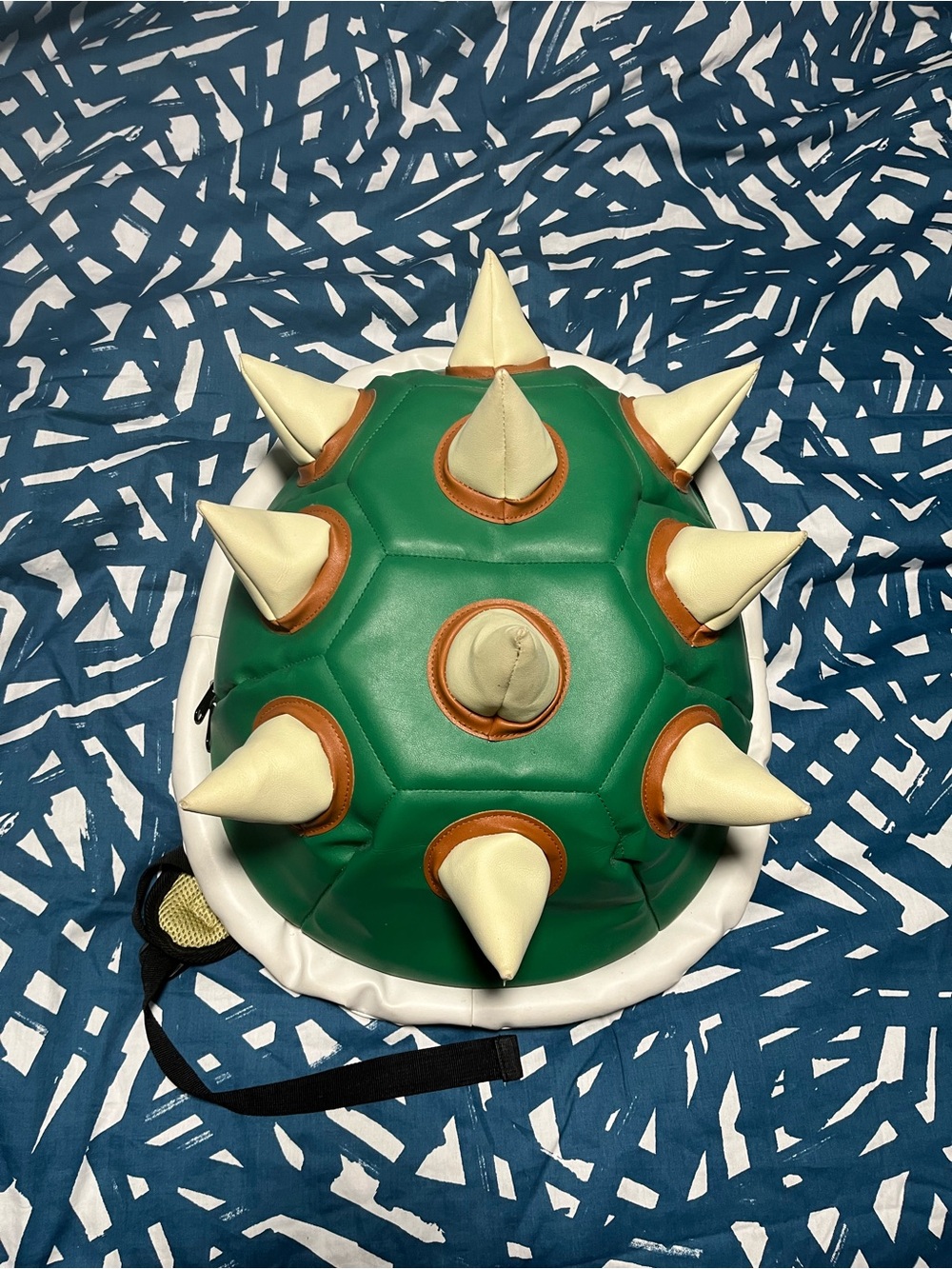 Super Mario Green Spiked Bowser Shell Backpack- Barely Used Excellent Condition